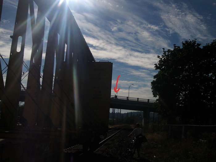 Hey, up on the viaduct