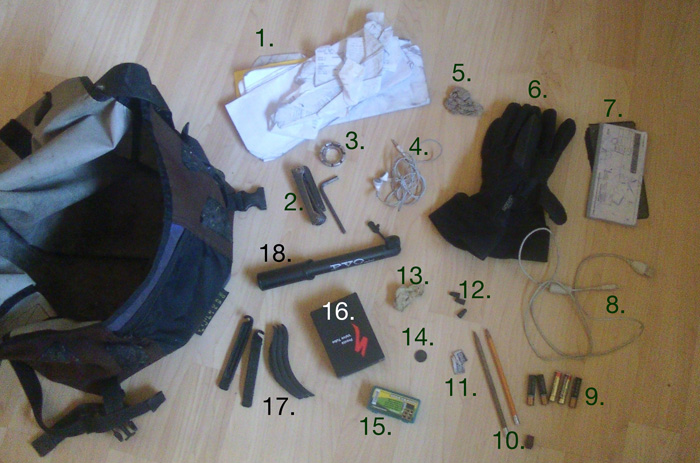 A look in Eugene Bicyclist's bag